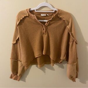 Urban Outfitters Textured Tan Thermal